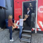 Salvation Army picking up food